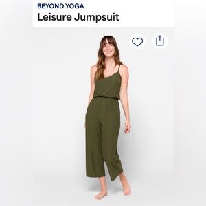 Beyond Yoga Olive Green Leisure Jumpsuit